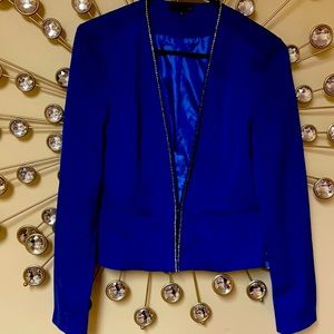 Priceless blue blazer, with Rhinestone